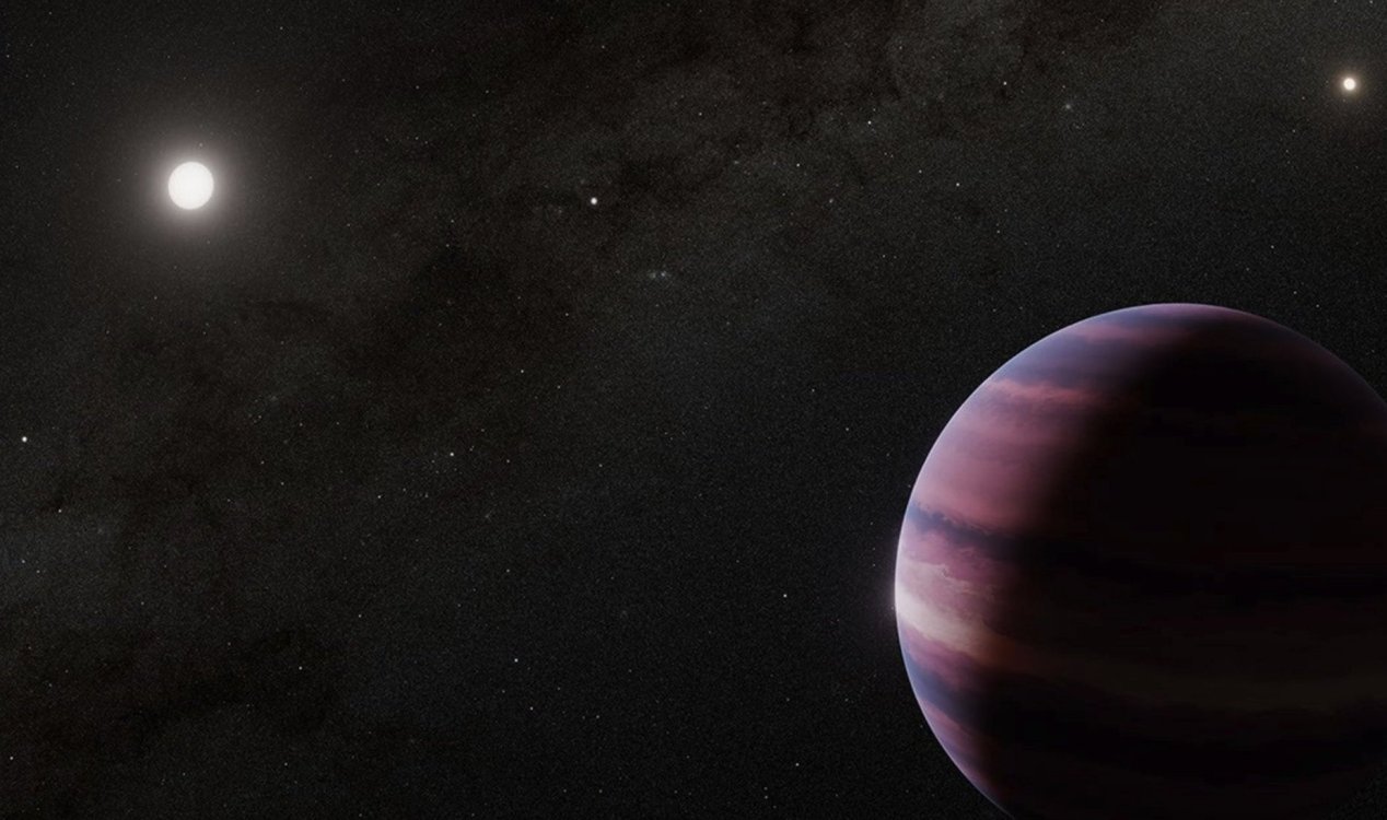 Artist concept of a planet orbiting Alpha Centauri A