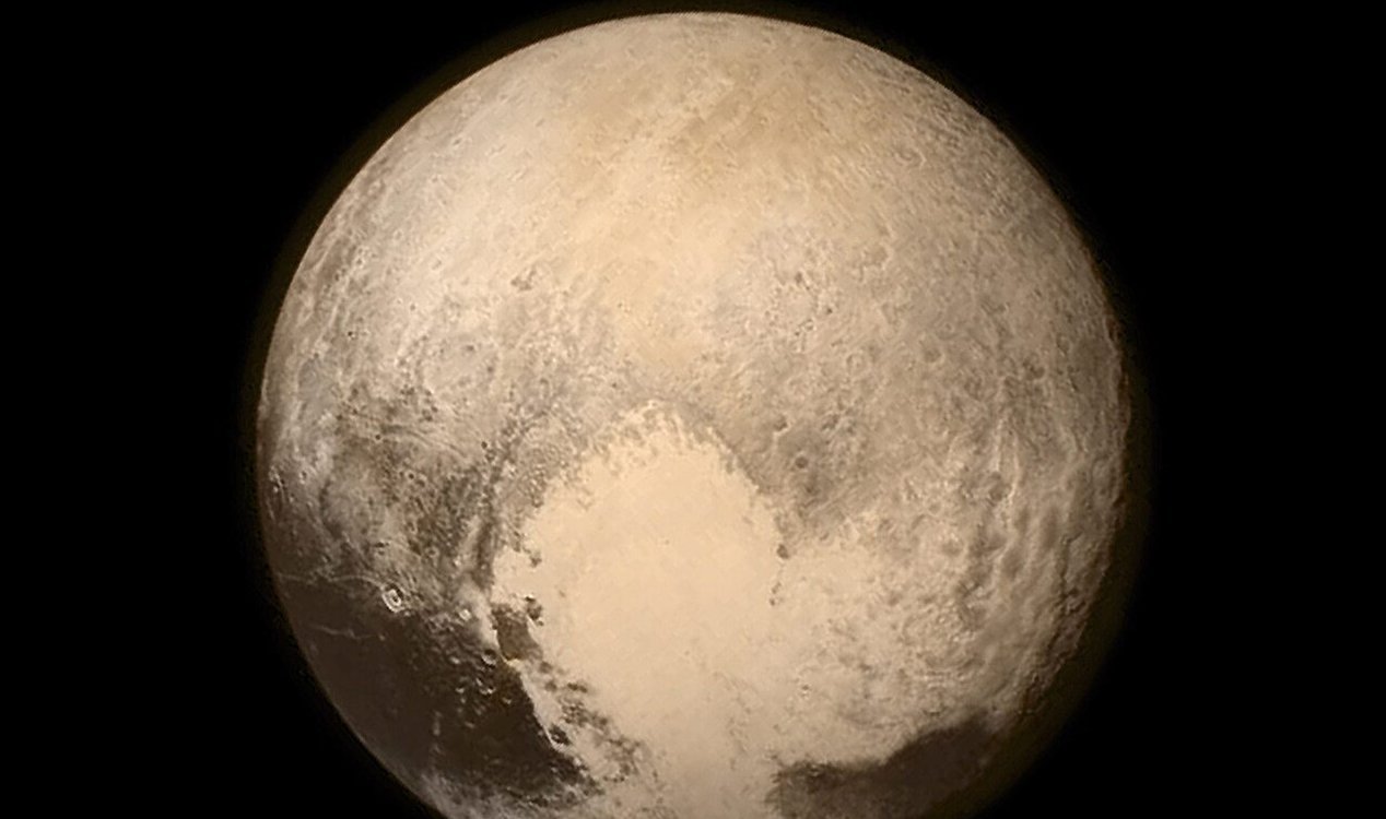 Pluto photographed by the New Horizons spacecraft