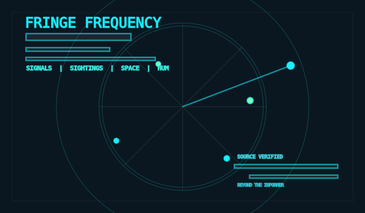A dark radar board scanning signals across a neon grid